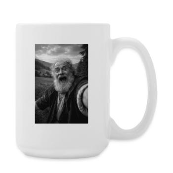 Galileo Galilei Self-Portrait - Large Mug 440 ml - white - Right