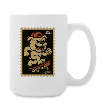 Skater Bulldog Ramp Rage - Grande tasse 440 ml - blanc - Droite