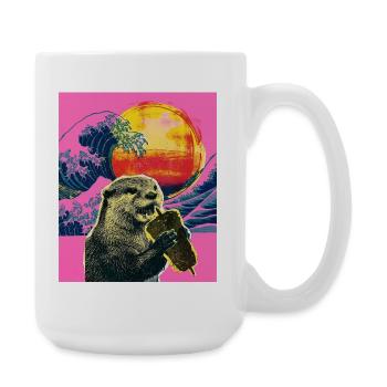 Doner Kebab Otter - Grande tasse 440 ml - blanc - Droite