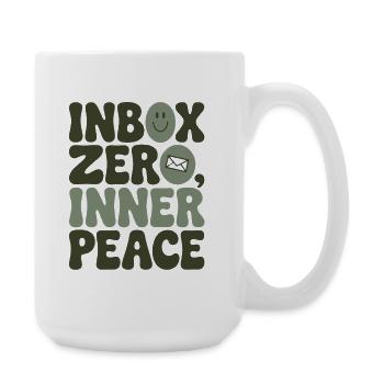 Boîte aux lettres vide | Paix intérieure et concentration - Grande tasse 440 ml - blanc - Droite