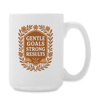 Gentle Goals | Mindfulness & Productivity - Large Mug 440 ml - white - Right