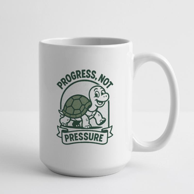Progrès au lieu de pression | Pleine conscience & Concentration Grande tasse 440 ml