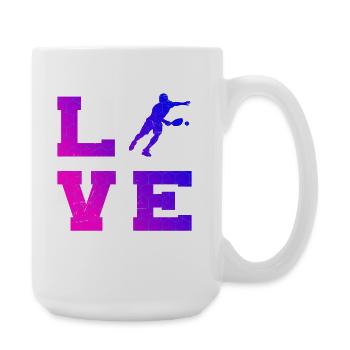 Pickleball Trainer Gift Idea for Birthday - Large Mug 440 ml - white - Right