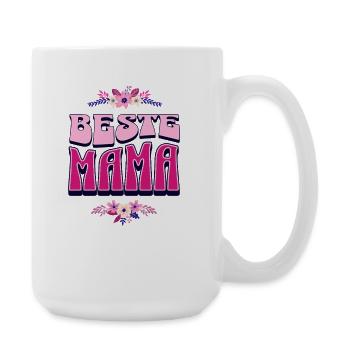 Beste Mama – Perfektes Muttertagsgeschenk - Große Tasse 440 ml - Weiß - Rechts