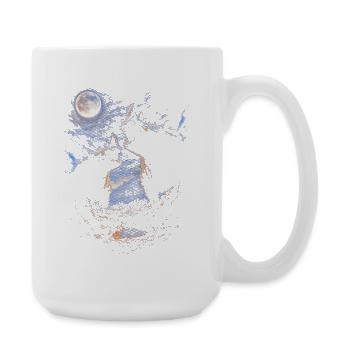 Nashorn  - Große Tasse 440 ml - Weiß - Rechts