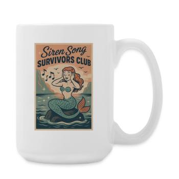 Siren Song Survived | Mermaid Myth - Large Mug 440 ml - white - Right