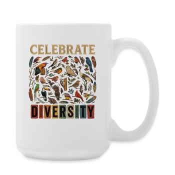 Bird Diversity Nature Diversity Birds Gift - Large Mug 440 ml - white - Right
