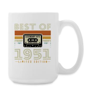 1951 Vintage Retro Geburtstagsgeschenk - Große Tasse 440 ml - Weiß - Rechts
