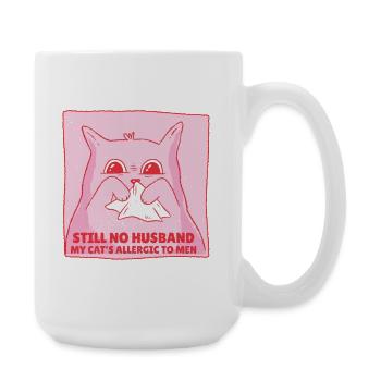 Pas de chat marié qui dit - Grande tasse 440 ml - blanc - Droite