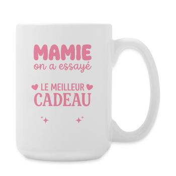 Mamie cherche le meilleur cadeau - Grande tasse 440 ml - blanc - Droite