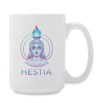 Hestia Fire Goddess Illustration - Large Mug 440 ml - white - Right
