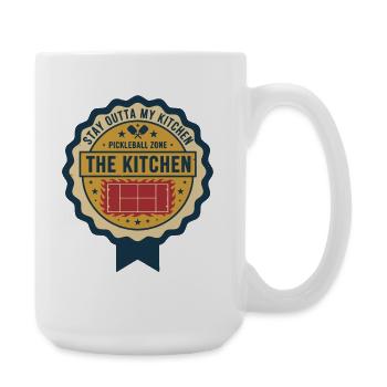 Pickleball-lustiger Spieler liebt Pickleball-Umfeld - Große Tasse 440 ml - Weiß - Rechts