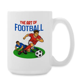 The Art of Football: Dribbling - Large Mug 440 ml - white - Right
