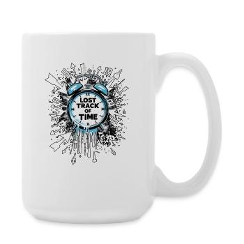 Lost Track Of Time Time Blindness - Large Mug 440 ml - white - Right