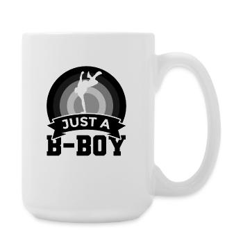 b boy - Large Mug 440 ml - white - Right