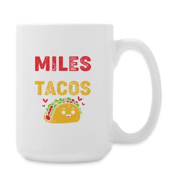 Marathonläufer Halbmarathon Marathon - Große Tasse 440 ml - Weiß - Rechts