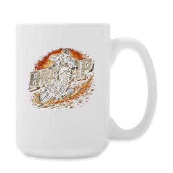 Dirtbike Dirt Bike Motocross Braaap - Large Mug 440 ml - white - Right