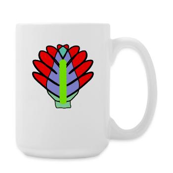 Fleurs Fleurs Fleurs de Lotus - Grande tasse 440 ml - blanc - Droite