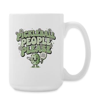 Pour plaire à tout le monde | Humour rétro du pickleball - Grande tasse 440 ml - blanc - Droite