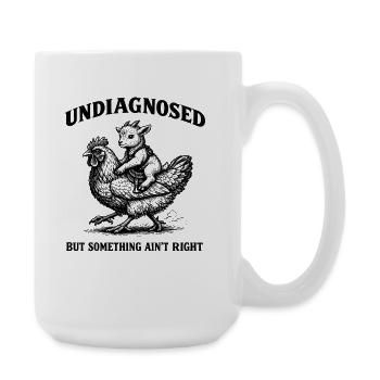 Ce n’est pas diagnostiqué, mais quelque chose ne va pas - Grande tasse 440 ml - blanc - Droite