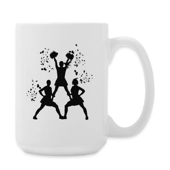 Cheerleader Cheer Mom Cheerleading - Große Tasse 440 ml - Weiß - Rechts