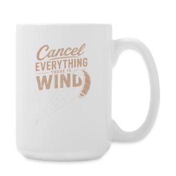 Graphique Windspruch : Annuler tout le vent - Grande tasse 440 ml - blanc - Droite