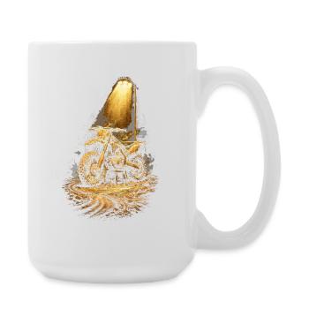 Dirtbike Dirt Bike Motocross - Large Mug 440 ml - white - Right