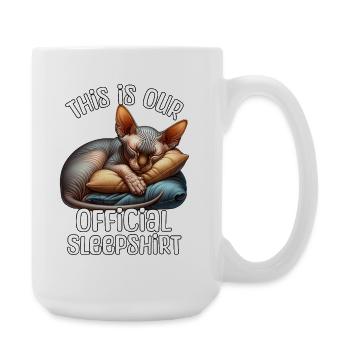 Chemise de nuit Sphynx Cat - Grande tasse 440 ml - blanc - Droite