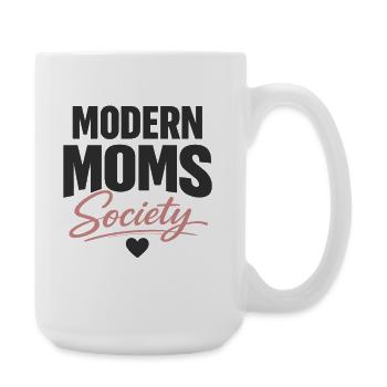Modern Moms Society stilvolles Mama Statement - Große Tasse 440 ml - Weiß - Rechts
