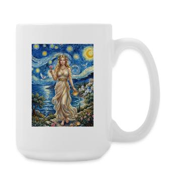 Aphrodite Starry Night - Large Mug 440 ml - white - Right