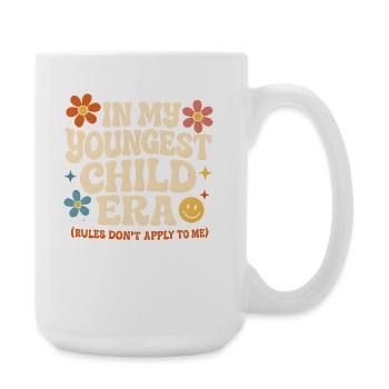 Dans l’humour de l’ère de My Younger Child et de la famille des filles - Grande tasse 440 ml - blanc - Droite