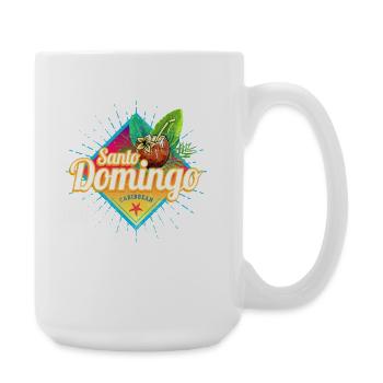 Santo Domingo in Karibik Dominikanischen Republik - Große Tasse 440 ml - Weiß - Rechts