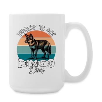 Australian Wild Dog Dingo - Large Mug 440 ml - white - Right