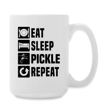 Pickleball Sports Gift for Pickleball Scene Fans - Large Mug 440 ml - white - Right