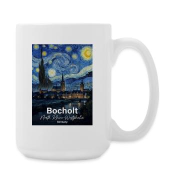 Bocholt Germany Starry Night - Large Mug 440 ml - white - Right
