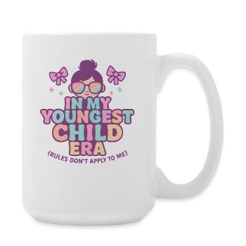 Dans l’humour de l’ère de My Younger Child et de la famille des filles - Grande tasse 440 ml - blanc - Droite