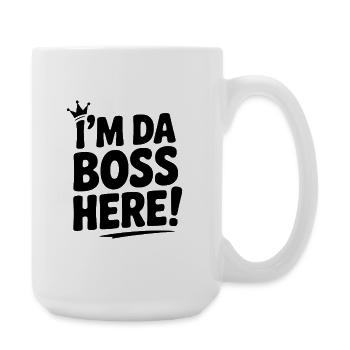 Ich bin hier! - Große Tasse 440 ml - Weiß - Rechts