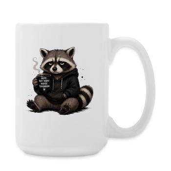 Thème du Sweat à Capuche Raccoon - Grande tasse 440 ml - blanc - Droite