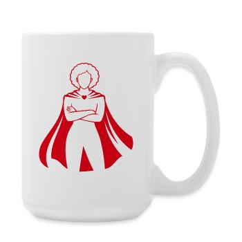 Social Worker Quote Hero Social Work - Large Mug 440 ml - white - Right