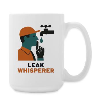 Leak Whisperer | Plumber Plumbing Humor - Large Mug 440 ml - white - Right