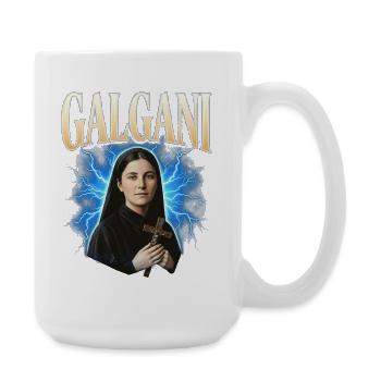 Heilige Gemma Galgani Donner - Große Tasse 440 ml - Weiß - Rechts