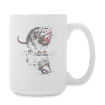 Wasserotter Brüller - Große Tasse 440 ml - Weiß - Rechts