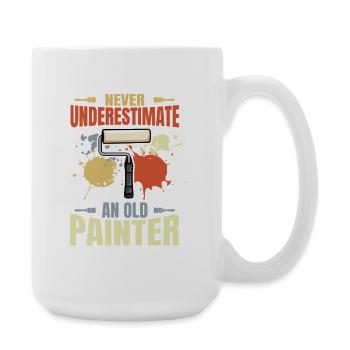 Maler Großvater - Große Tasse 440 ml - Weiß - Rechts