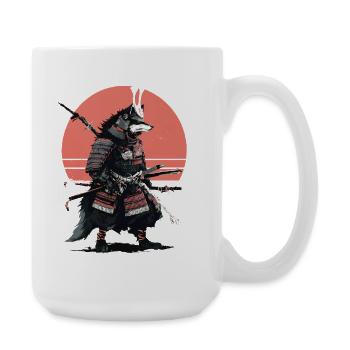 Samouraï Loup de l’Aube - Grande tasse 440 ml - blanc - Droite