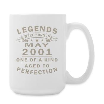 Vintage Mai 2001 Geburtstag - Große Tasse 440 ml - Weiß - Rechts