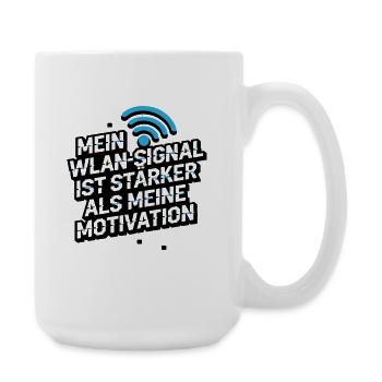  Mein Wlan-Signal Ist Stärker Als Meine Motivation - Große Tasse 440 ml - Weiß - Rechts