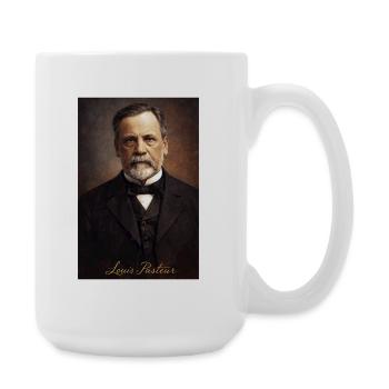 Louis Pasteur Vintage Portrait - Large Mug 440 ml - white - Right