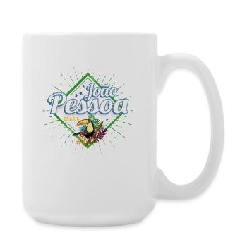 Joao Pessoa Paraiba in Brasilien Tukan Souvenir - Große Tasse 440 ml - Weiß - Rechts