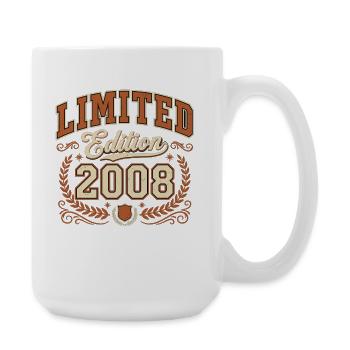 Limited Edition 2008 Vintage Geburtstag - Große Tasse 440 ml - Weiß - Rechts