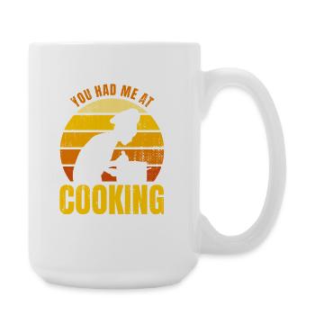 You Had Me At Cooking - Large Mug 440 ml - white - Right